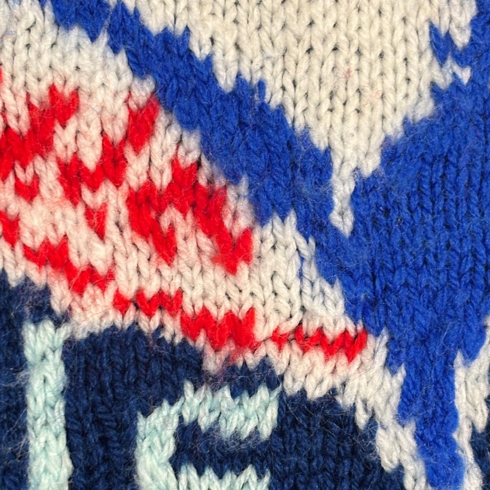 Vintage Home Knit Toronto Blue Jays Navy Sweater - Picture 6 of 7